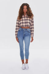 Cropped Flannel Shirt