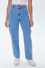 Cargo Straight-Leg Jeans