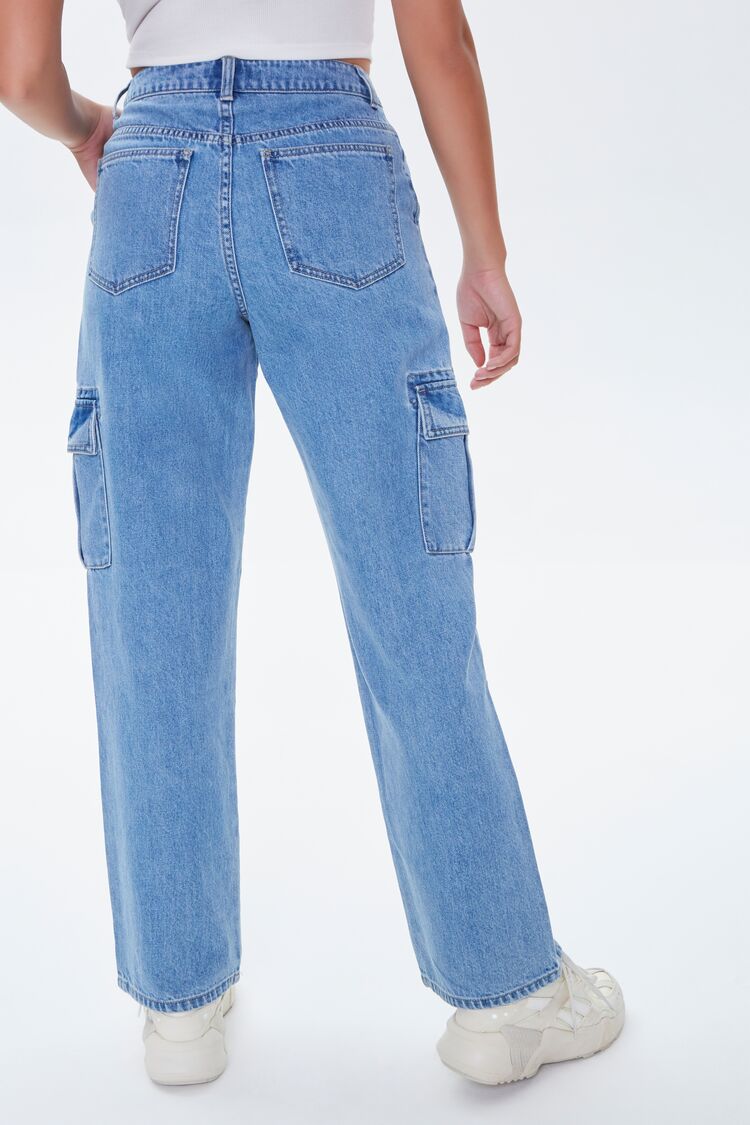 Cargo Straight-Leg Jeans