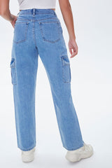 Cargo Straight-Leg Jeans