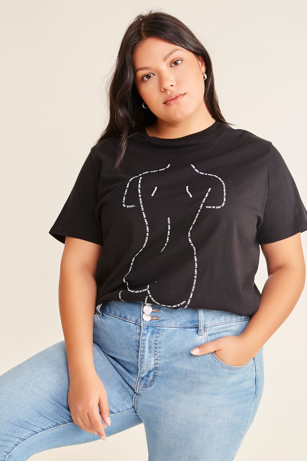 Plus Size You Are Art Graphic Tee
