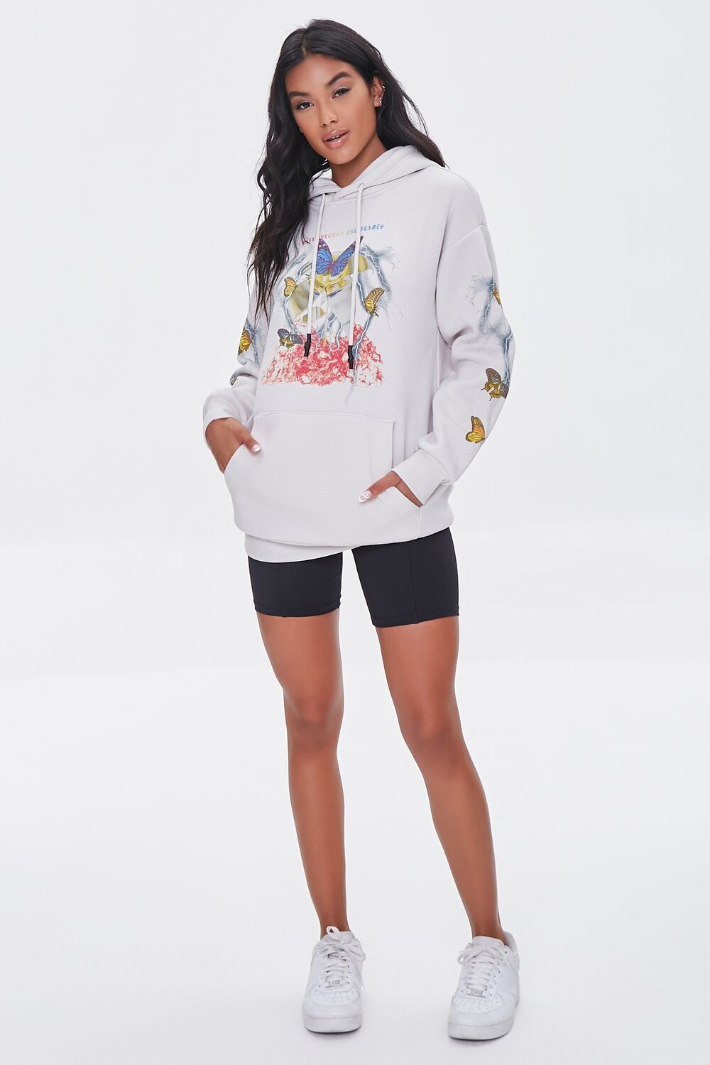 Butterfly Lightning Graphic Hoodie
