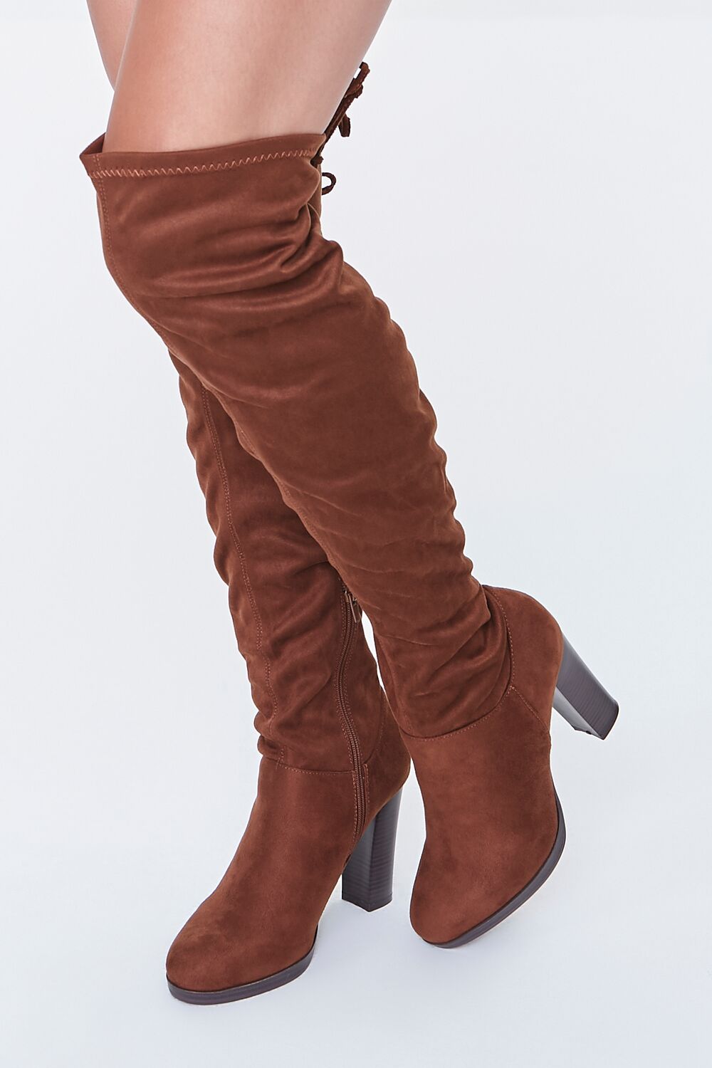 Faux Suede Over-the-Knee Boots