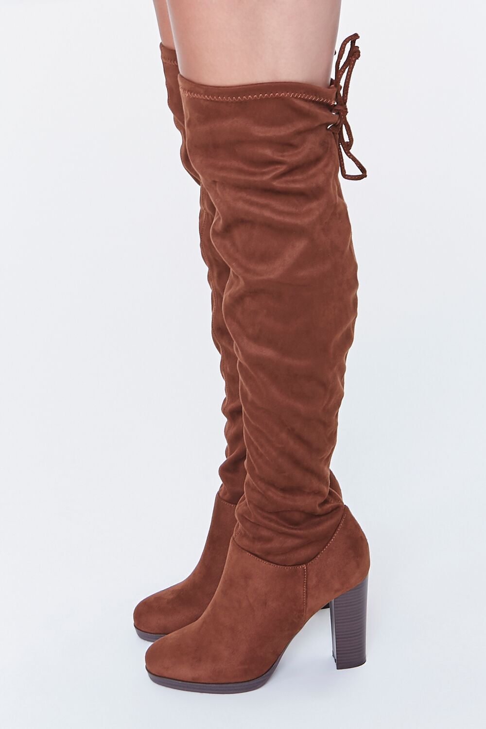 Faux Suede Over-the-Knee Boots