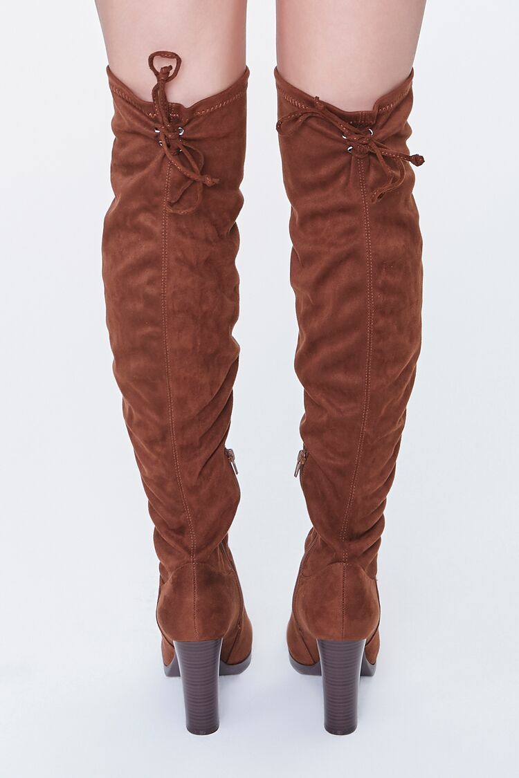 Faux Suede Over-the-Knee Boots