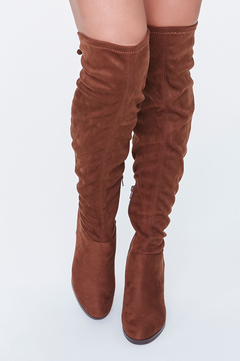 Faux Suede Over-the-Knee Boots