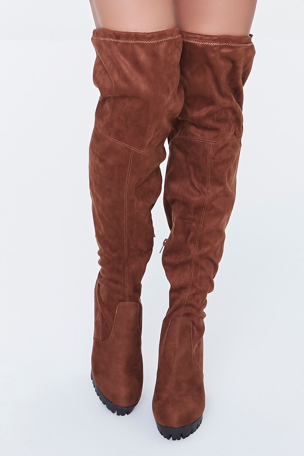 Faux Suede Over-the-Knee Boots