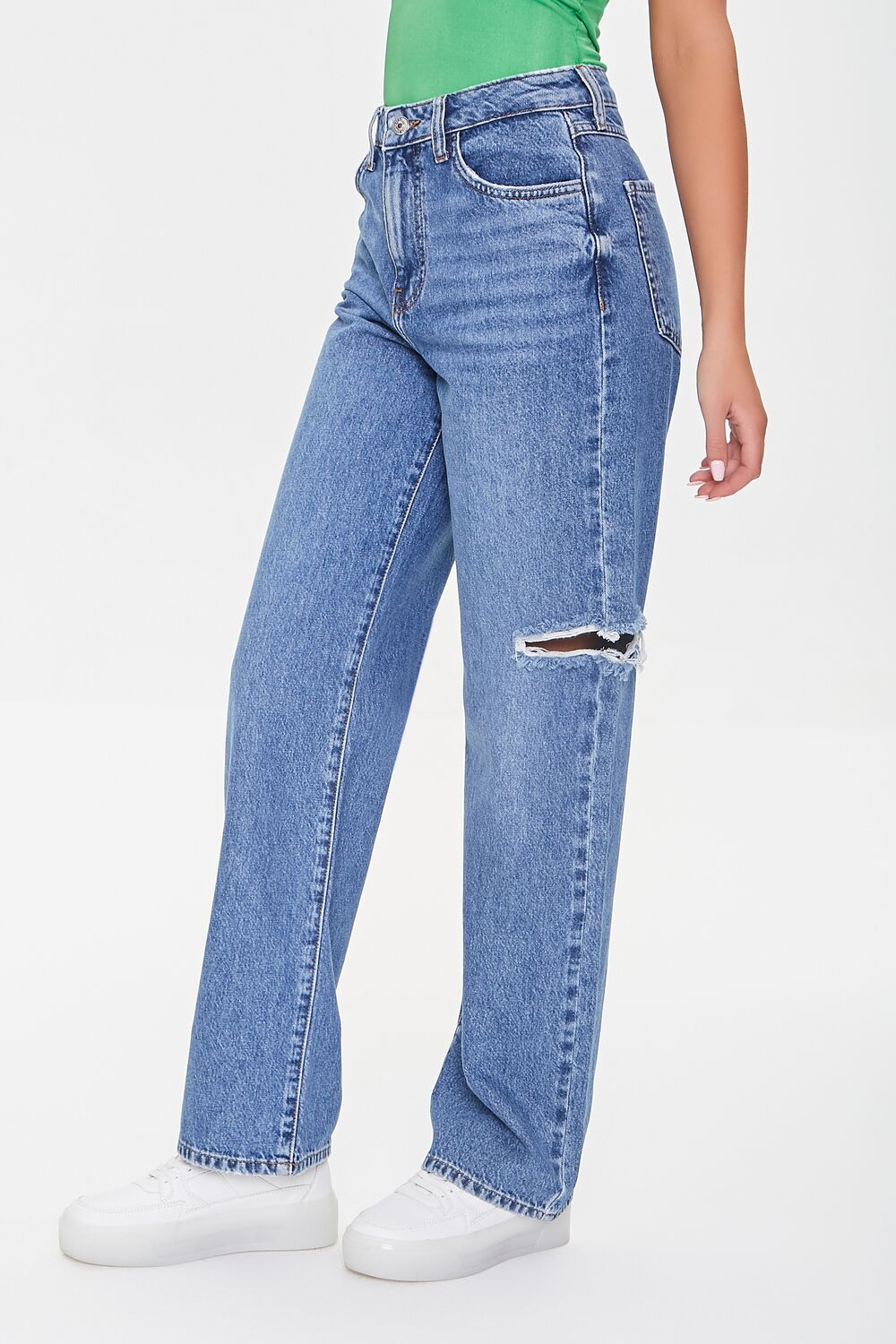 Premium Distressed 90s Fit Jeans