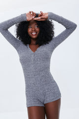 Ribbed Lounge Romper