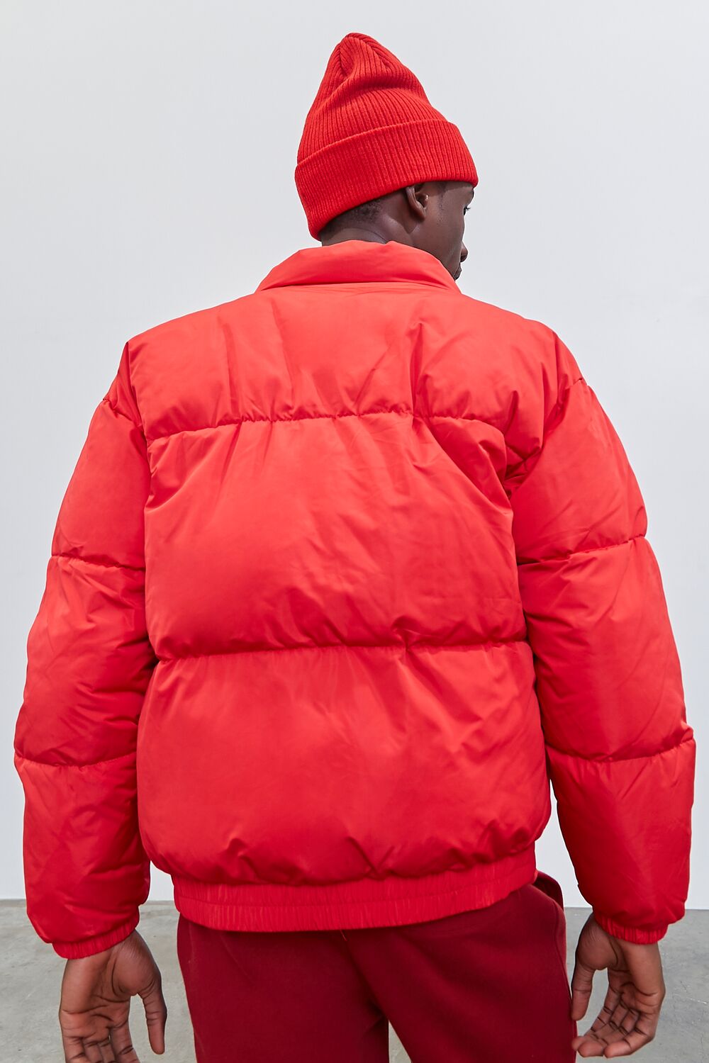 Embroidered Pantone Zip-Up Puffer Jacket