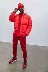 Embroidered Pantone Zip-Up Puffer Jacket