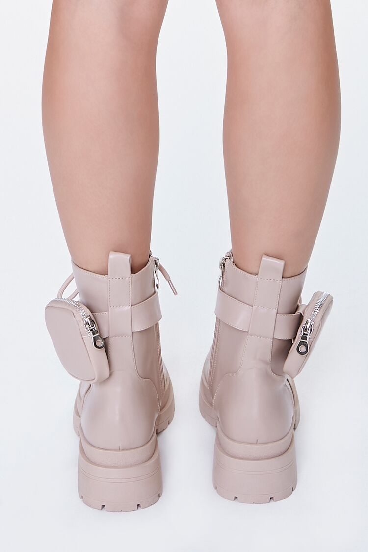 Coin Purse Lace-Up Combat Boots