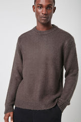 Brushed Purl Knit Sweater