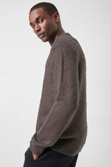 Brushed Purl Knit Sweater