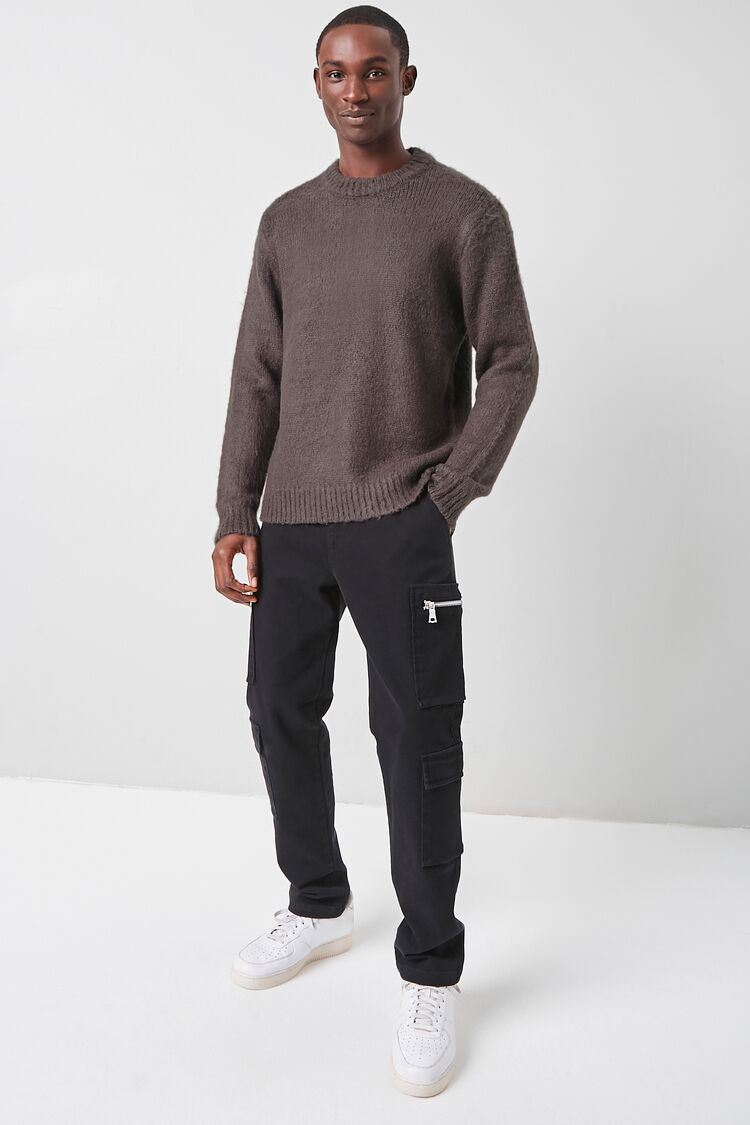 Brushed Purl Knit Sweater