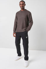 Brushed Purl Knit Sweater