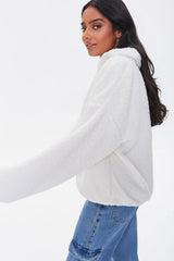 Faux Shearling Zip-Up Jacket