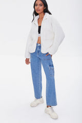 Faux Shearling Zip-Up Jacket
