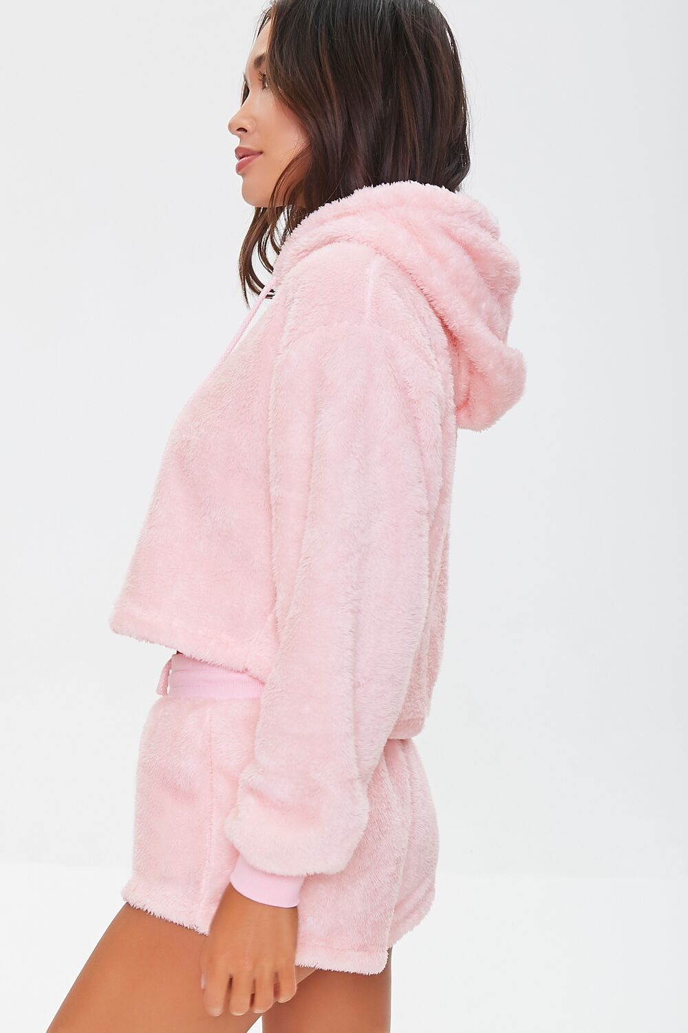 Plush Drawstring Lounge Hoodie