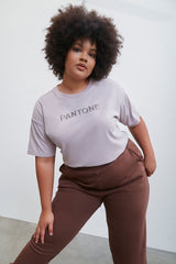 Plus Size Embroidered Pantone Crew Tee