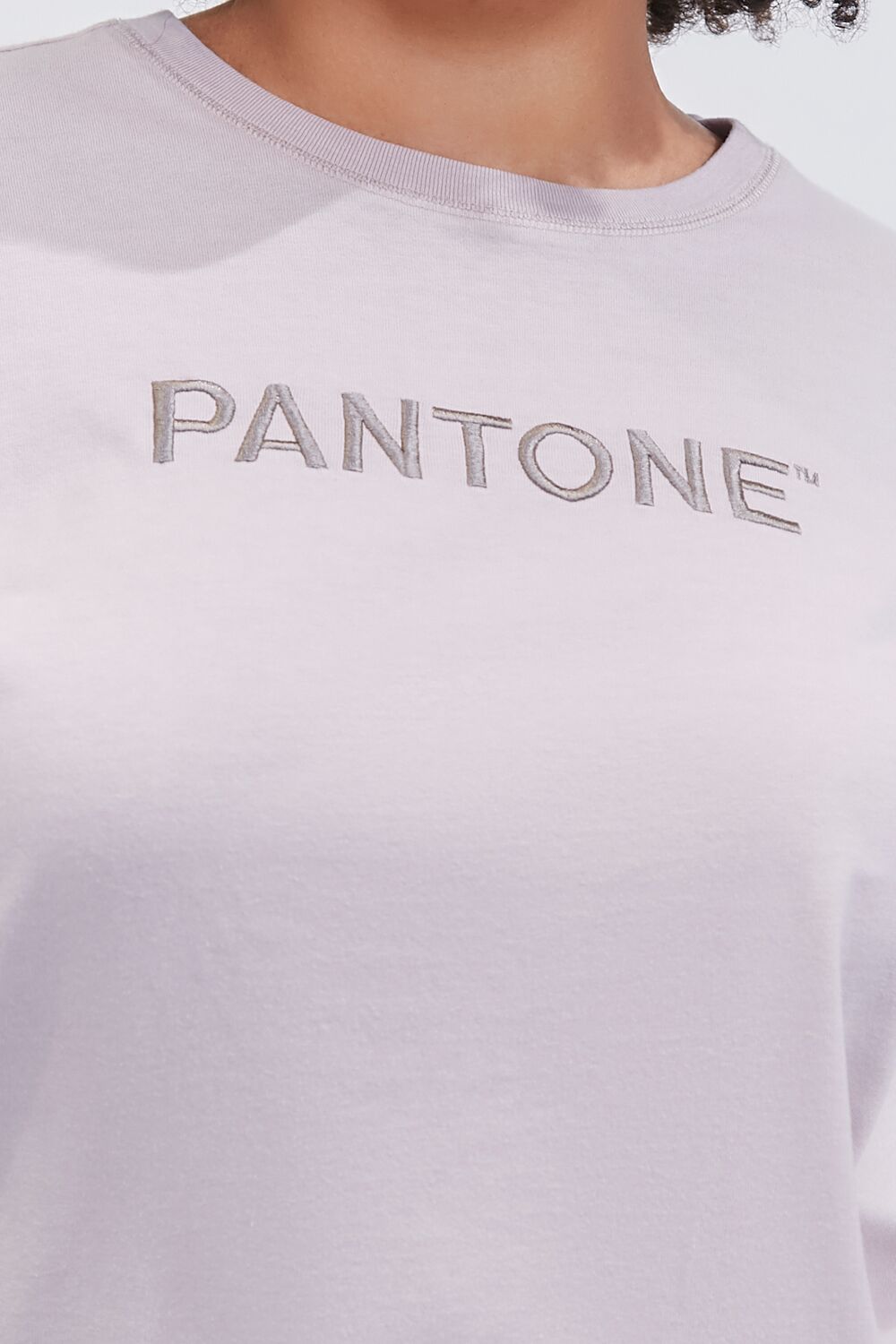 Plus Size Embroidered Pantone Crew Tee