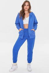 Basic Fleece Zip-Up Hoodie
