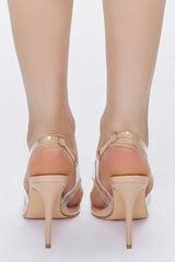 Clear Slingback Stiletto Heels