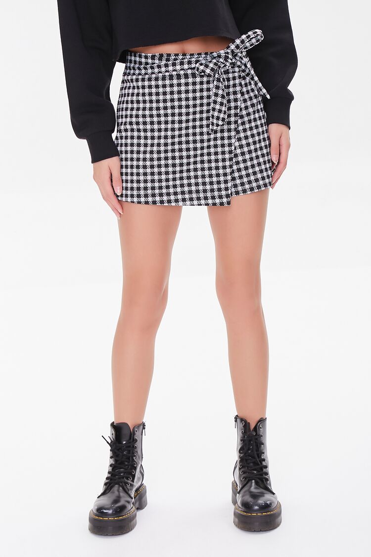 Gingham Wrap Skort
