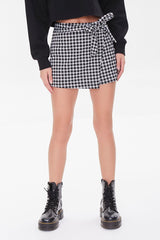 Gingham Wrap Skort