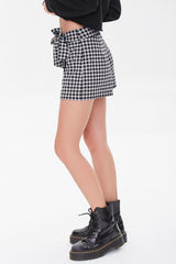 Gingham Wrap Skort