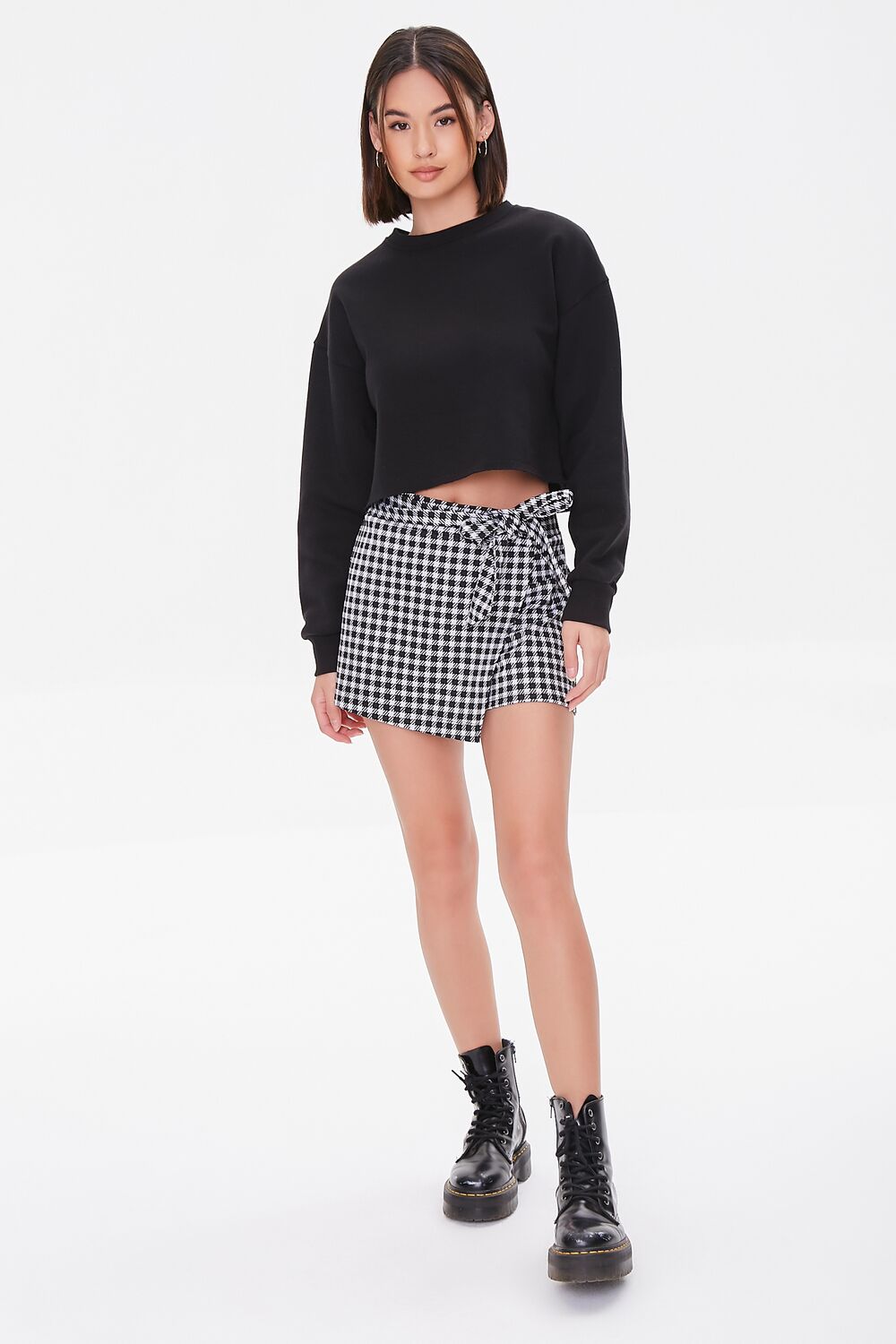 Gingham Wrap Skort