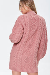 Cable Knit Sweater Mini Dress