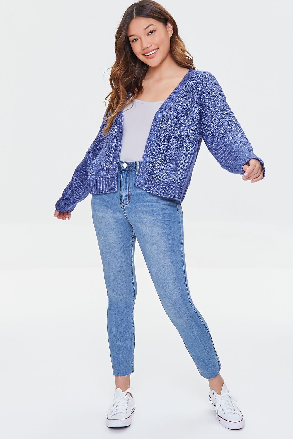 Essential High-Rise Raw-Cut Jeans