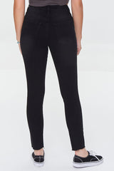 Essentials High-Rise Frayed Jeans
