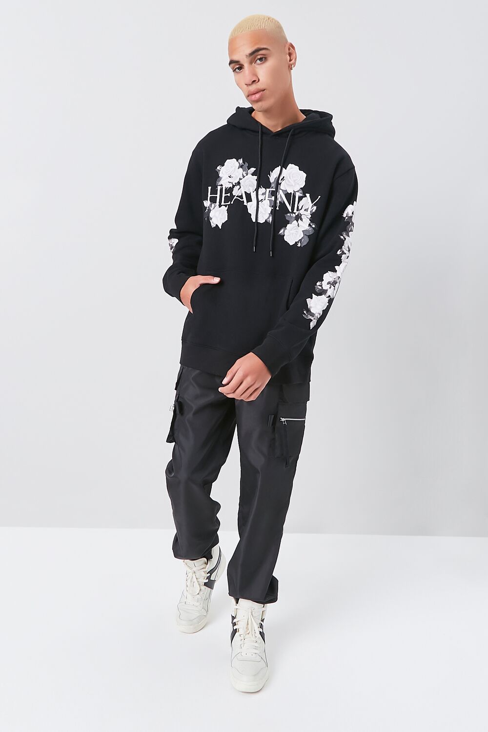Heavenly Floral Print Hoodie