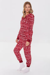 Fleece Fair Isle Pajama One-Piece