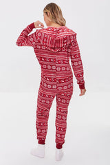 Fleece Fair Isle Pajama One-Piece