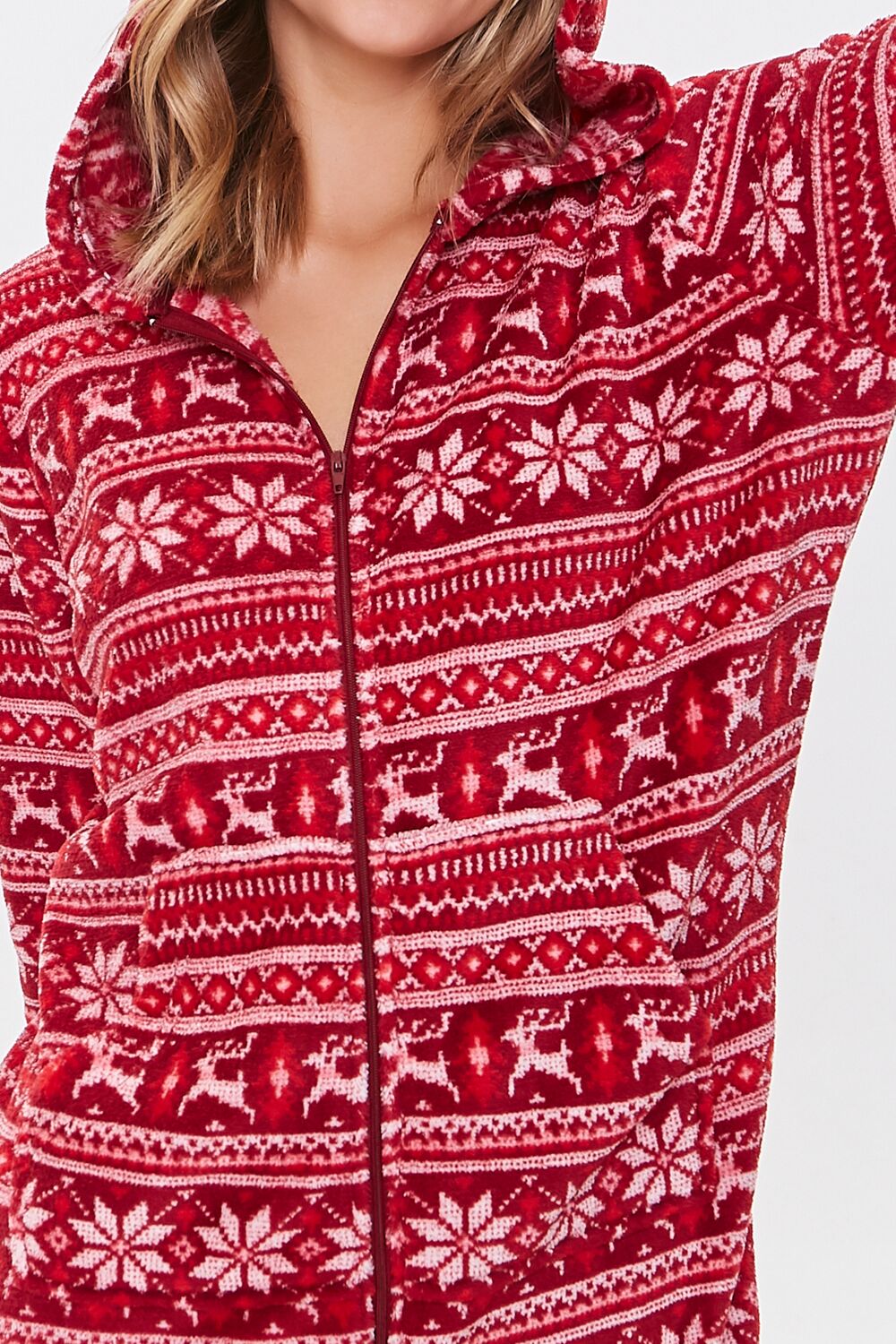 Fleece Fair Isle Pajama One-Piece