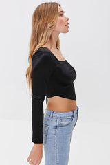Velvet Crop Top