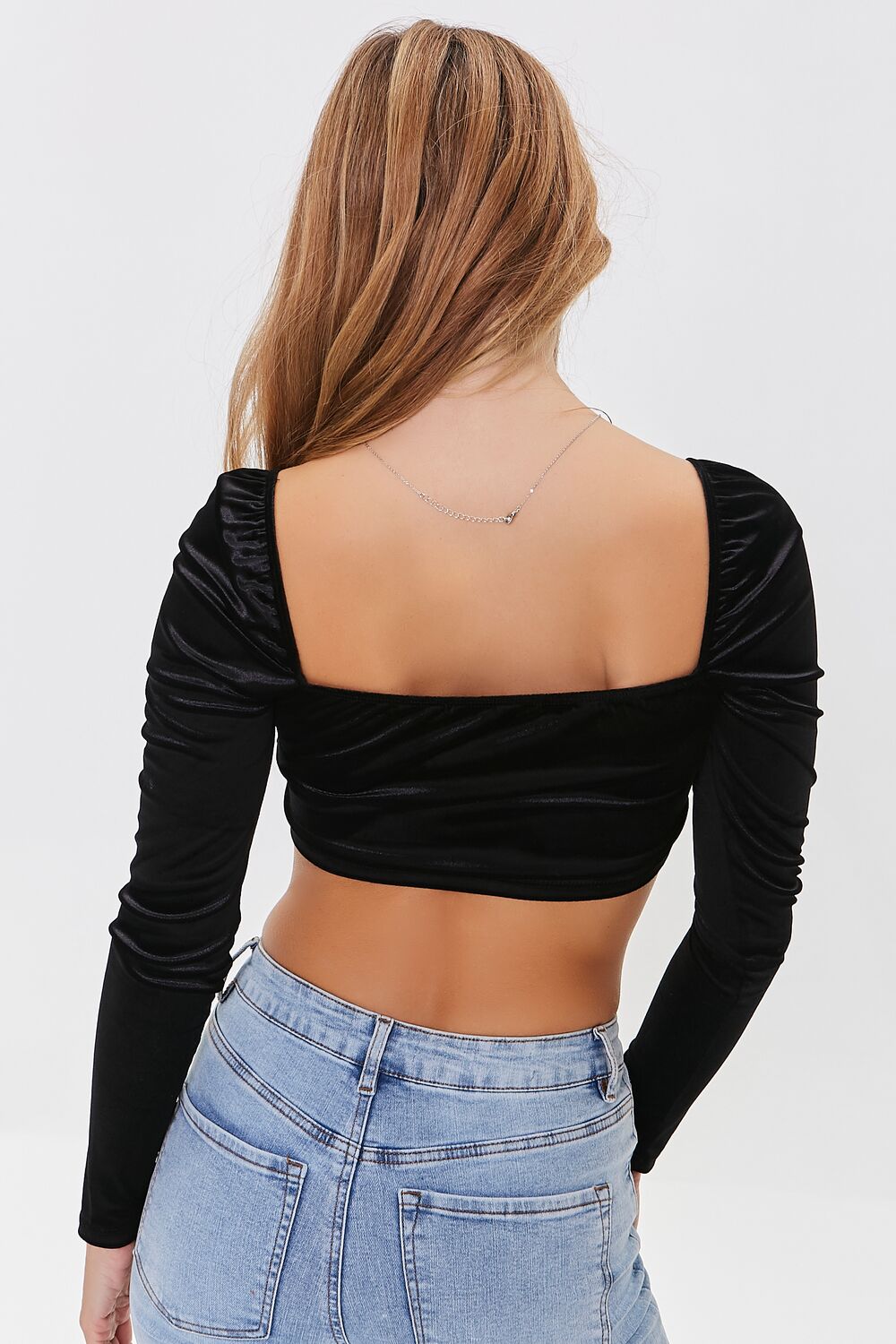 Velvet Crop Top