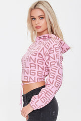Angel Graphic Self-Tie Hoodie