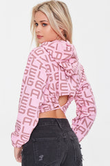 Angel Graphic Self-Tie Hoodie