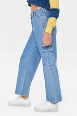 High-Rise Cargo Jeans