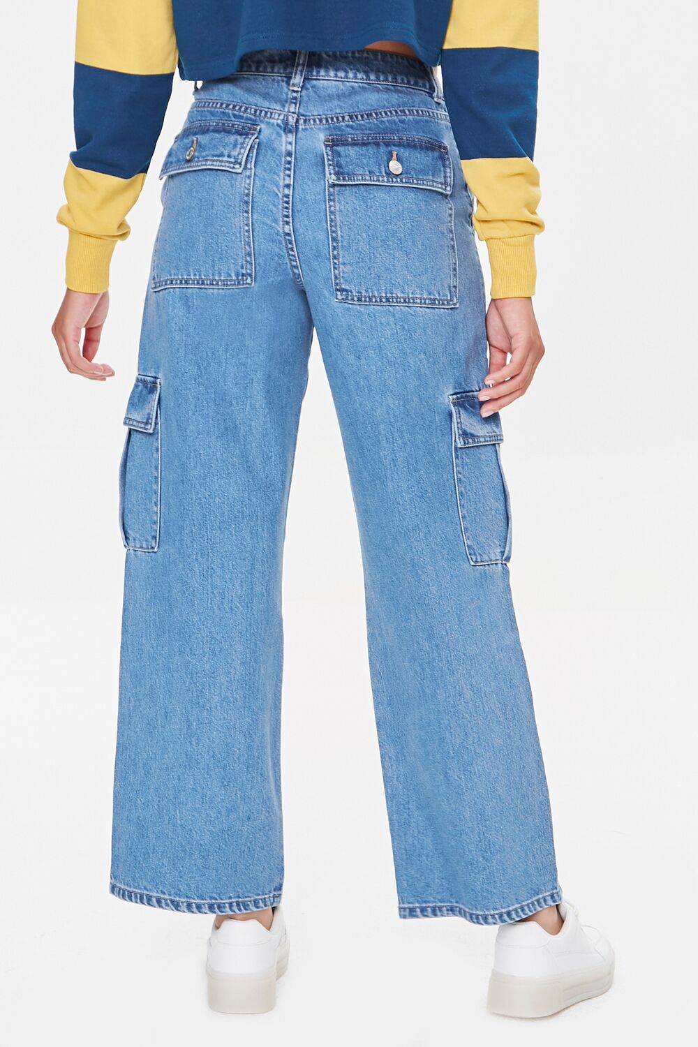 High-Rise Cargo Jeans