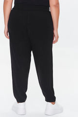 Plus Size Drawstring High-Rise Joggers