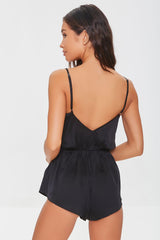Satin Lingerie Romper