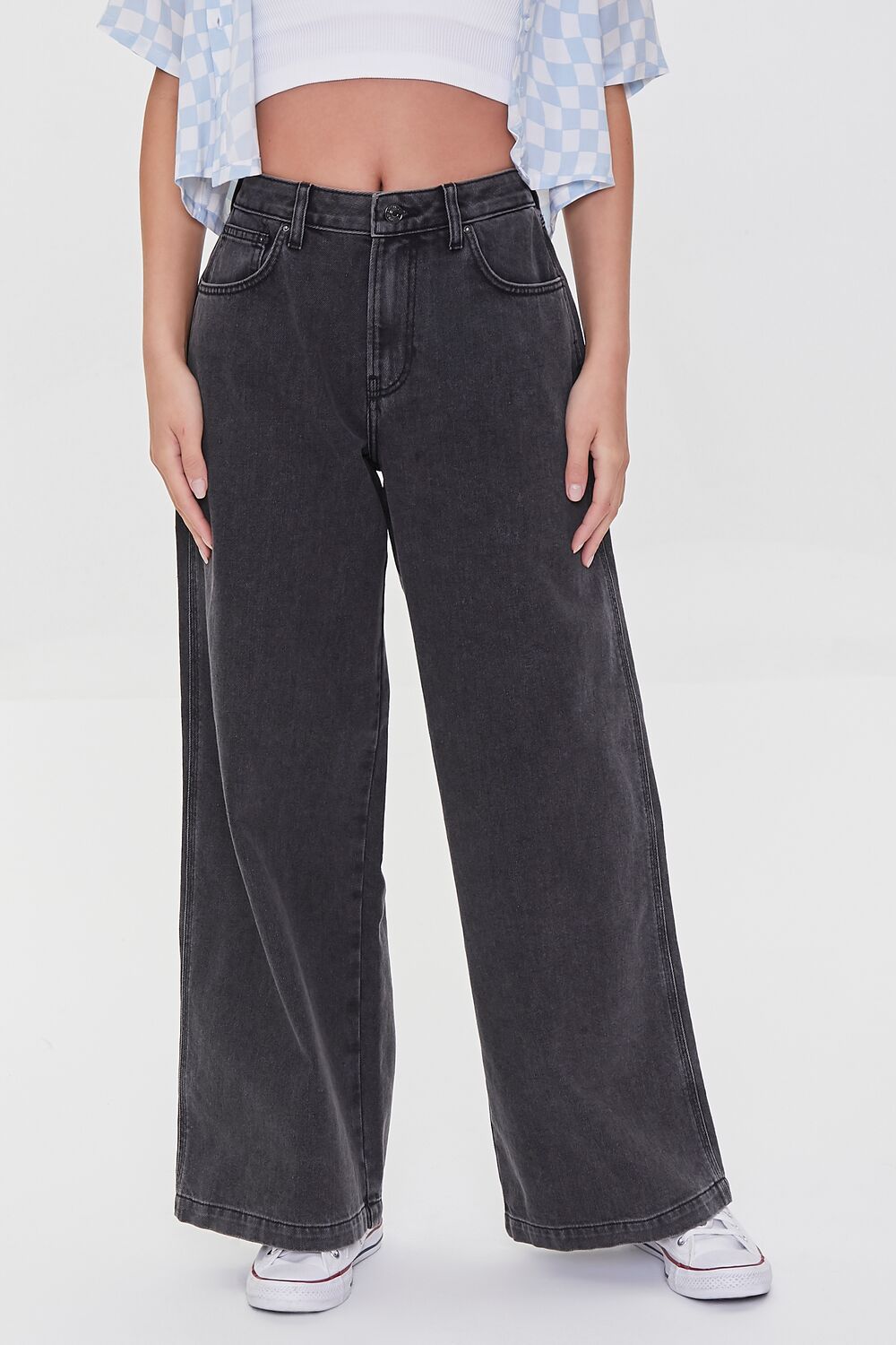 Wide-Leg High-Rise Jeans