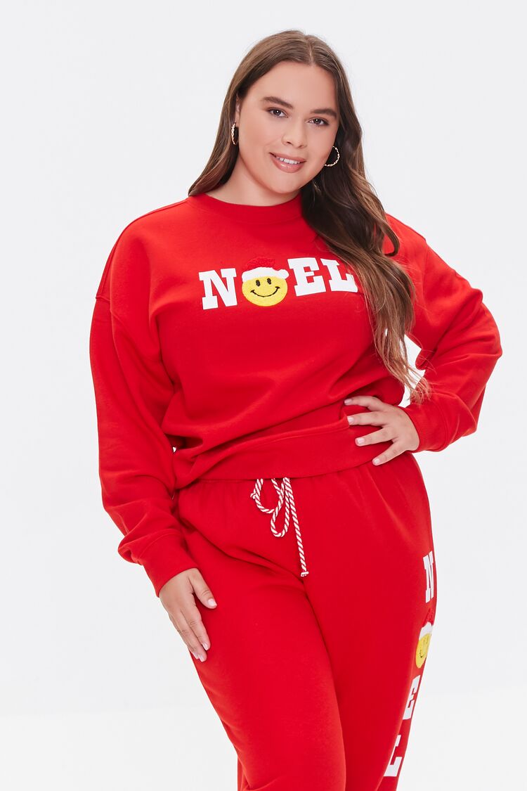 Plus Size Fleece Noel Pullover