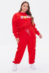 Plus Size Fleece Noel Pullover
