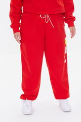 Plus Size Fleece Noel Joggers